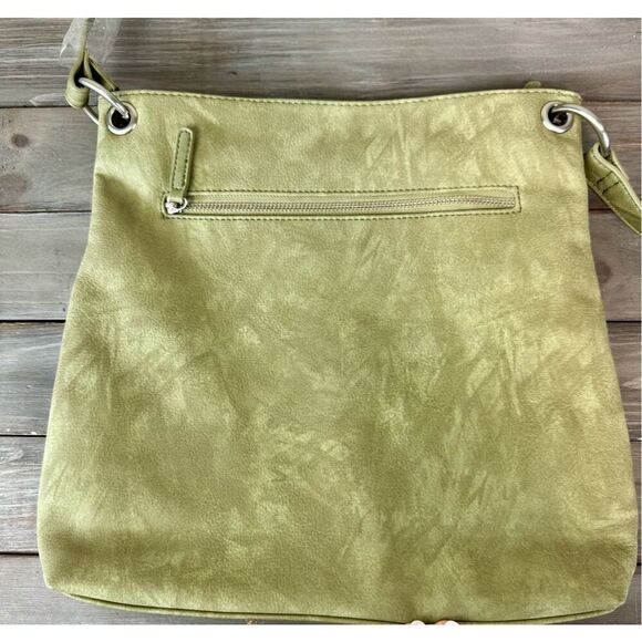 NWT Shiraleah Brooklyn Leather Moss Green‎ Cross-Body Bag - Picture 4 of 8